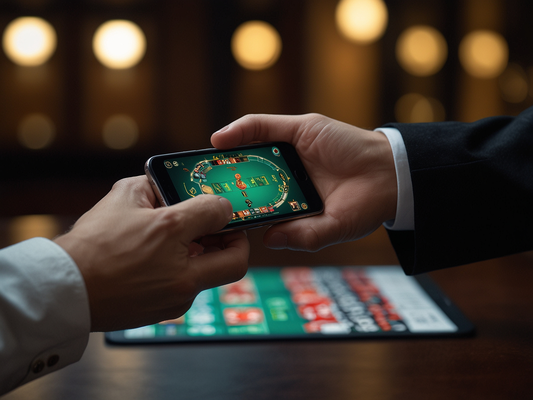 User logging in with phone